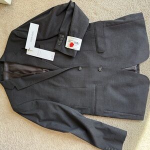 Calvin Klein Collection Black and Gray Sport Coat